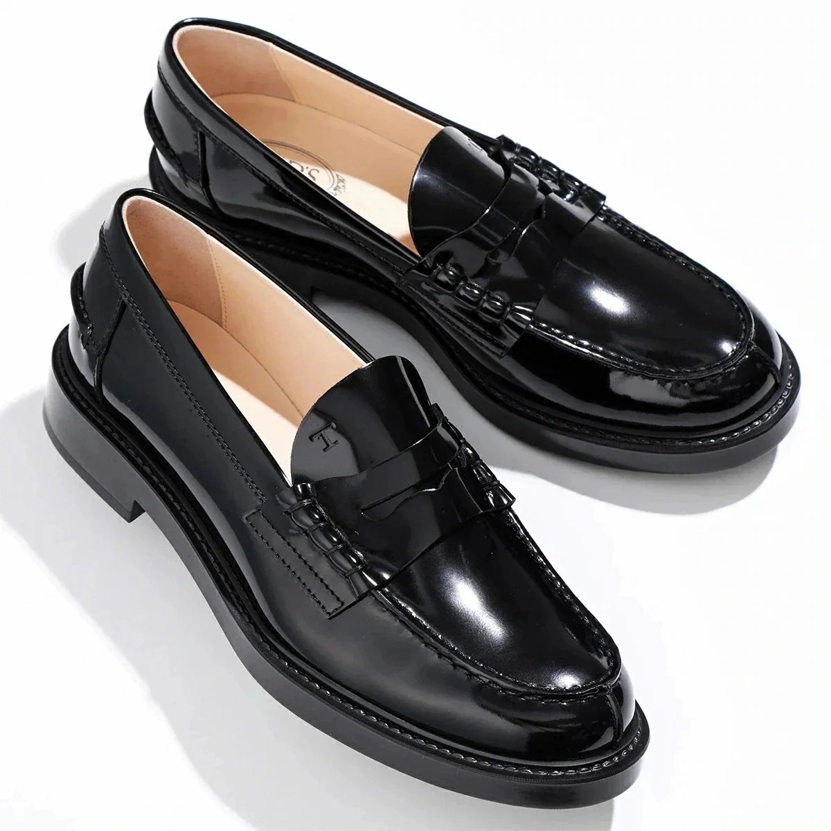 TODS トッズ ローファー XXW59C0DD40MRK レディース エナメル パテントレザー シューズ 靴 B999/NERO