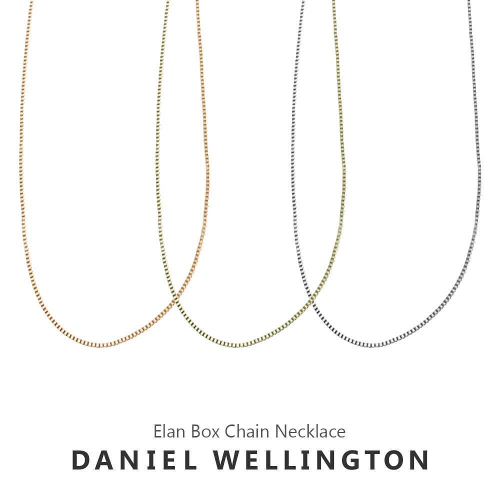 ダニエルウェリントン ネックレス Elan Box Chain Necklace ボックスチェーンネックレス レディース アクセサリー クリスタル プレゼント ロン