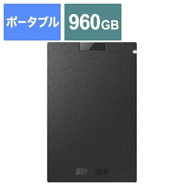 憧れ 外付けSSD SSD-PG960U3-BA USB-A接続 ポータブル型 960GB ブラック PS5対応 外付SSD -  flaviogimenis.com.br