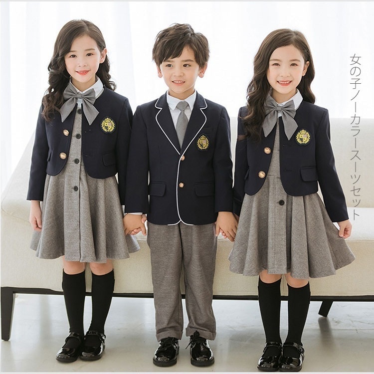 入学式 スーツ 女の子 子供服 男の子 キッズ 2024 卒業式 スーツ 女の子 小学生 子供服 フォーマル 5点セット 100 120 130 140 150 160cm 卒服 小学校 卒業式スーツ