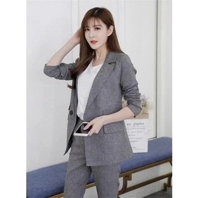 セットアップ 2点セット長袖ベスト+トップス韓国版トップススーツセットアップ 卒業式 スーツ ママ 卒園式 入園式-63