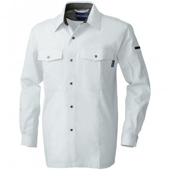 桑和 615 長袖シャツ Lサイズ シルバーグレー（22） Absolute GEAR