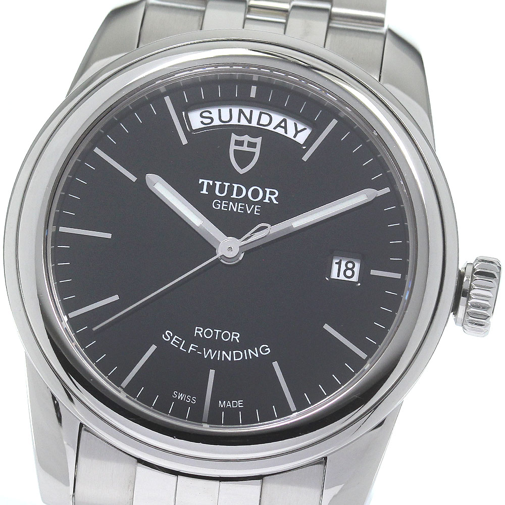チュードル TUDOR 56000 グラマー デイトデイ 自動巻き メンズ 良品 保証書付き_826093【中古】