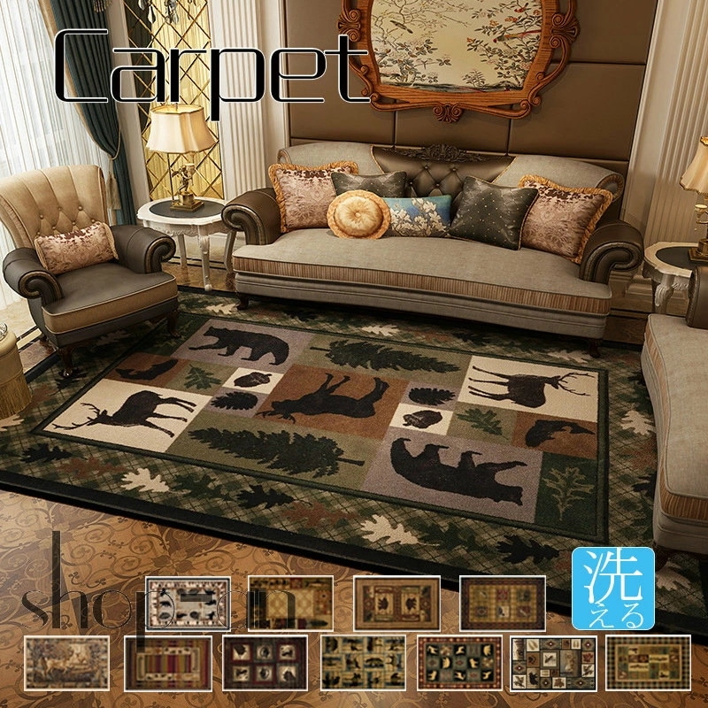 ラグ ラグマット 洗える 北欧 おしゃれ 120×160 カーペット じゅうたん 絨毯 ホットカーペットカバー 北欧風 こたつ敷き オールシーズン レトロ 贅沢 ウォッシャブル リビング 長方形 四角