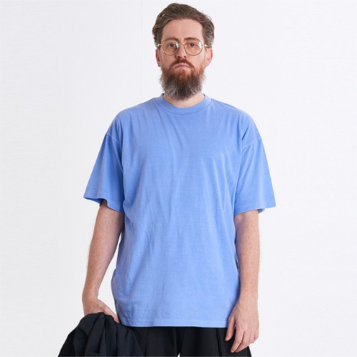 [送料無料]スミスアもーモーダルコットンオーバーフィットTシャツブルー