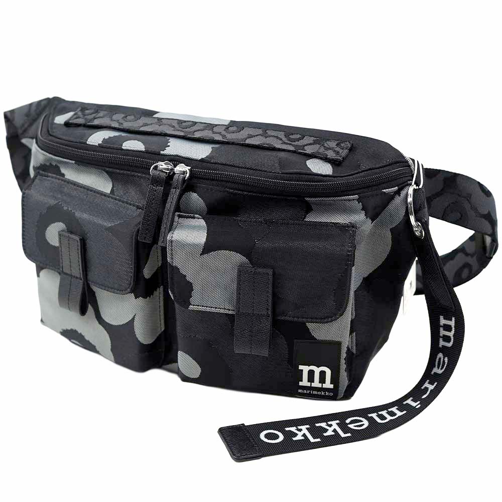マリメッコ バッグ レディース ショルダーバッグ ボディバッグ ウニッコ柄 グレーダーク グレーブラック marimekko Sling Bag M Unikko 094810-990