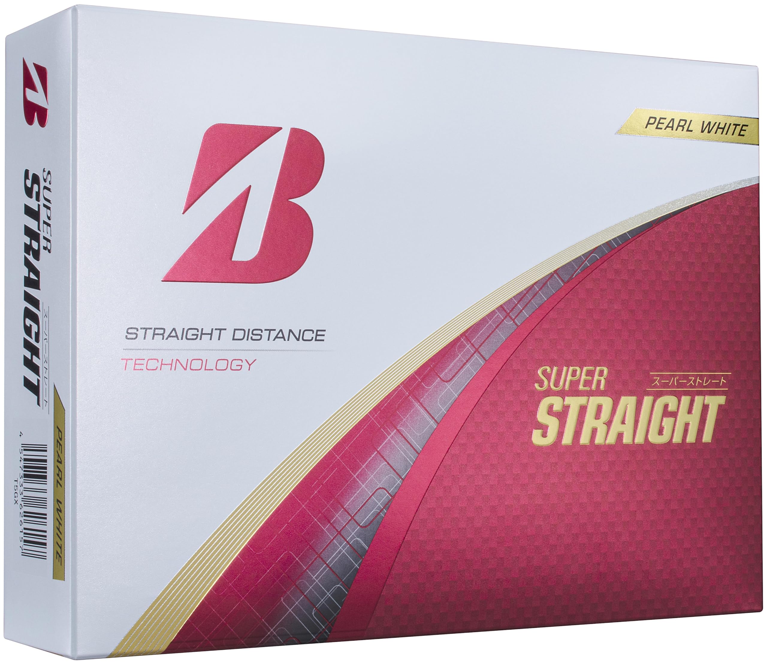 BRIDGESTONE(ブリヂストン)ゴルフボール SUPER STRAIGHT 2025年モデル 12球入 パールホワイト T5GX