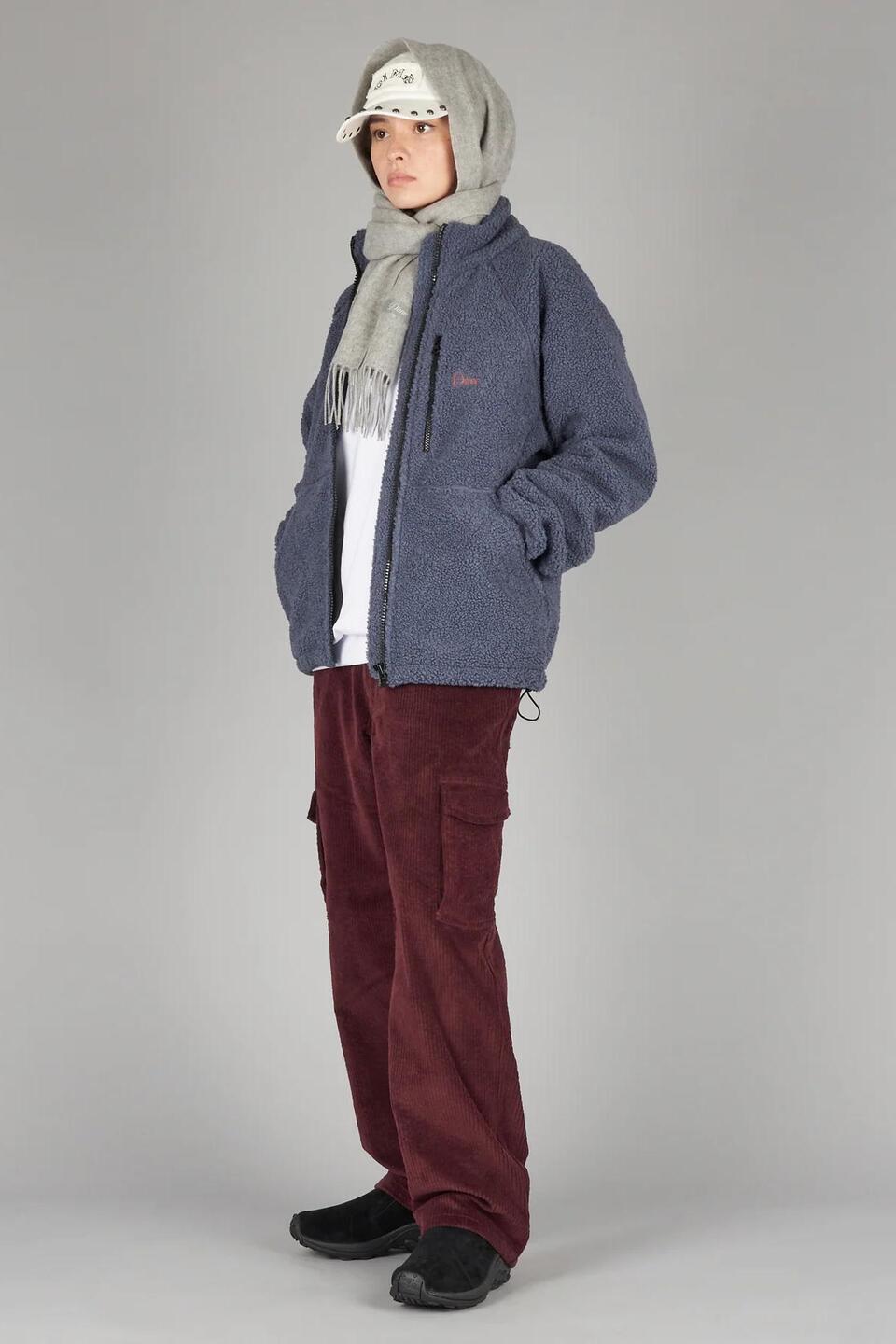 【DIME】 POLAR FLEECE SHERPA ZIP : COOL GRAY