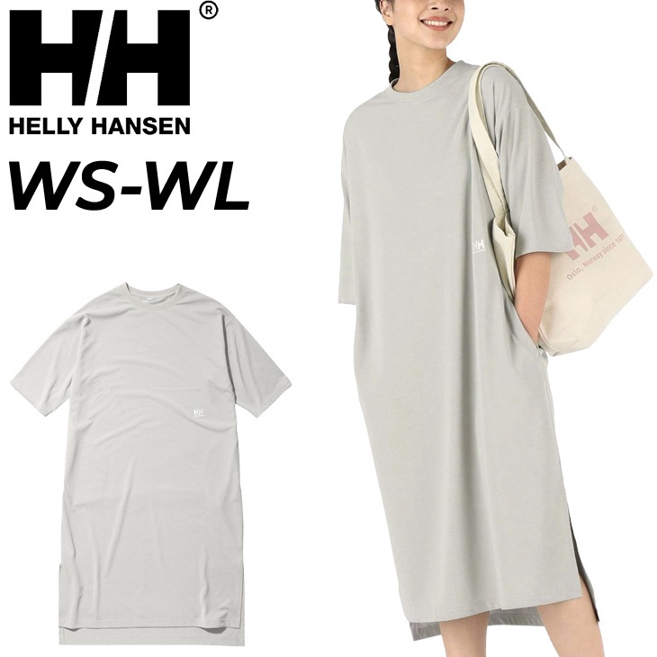半袖 ワンピース レディース ひざ下丈 薄手 ドレス 吸汗速乾/HOW32300UW