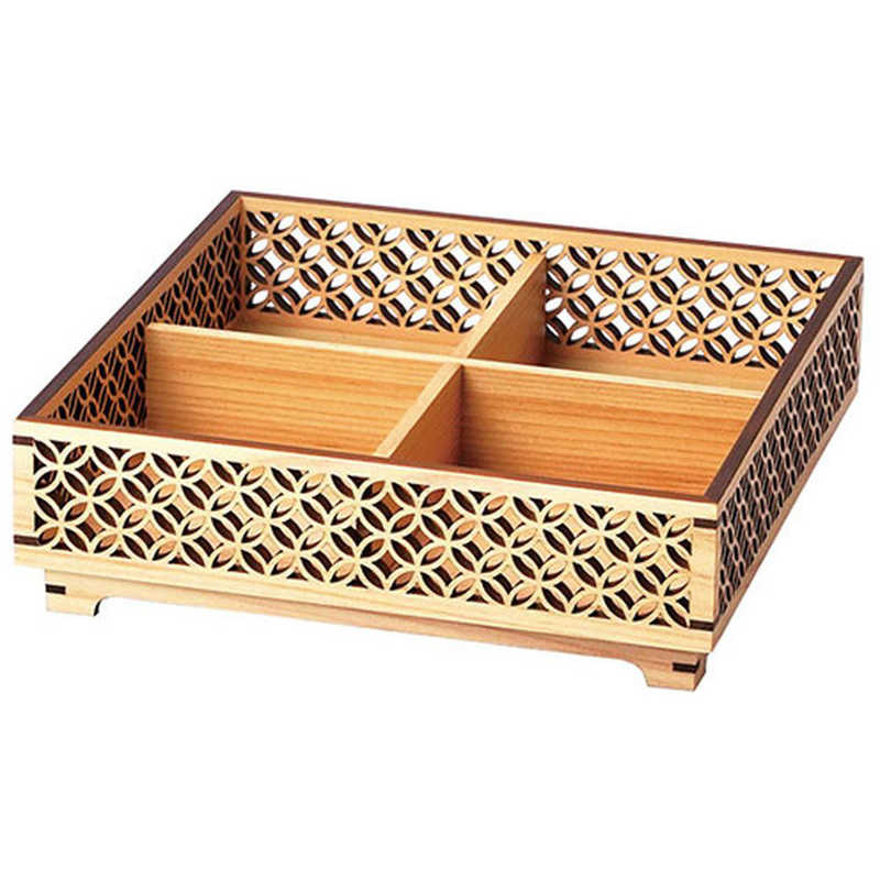 ヤマコー　用美 業務用 ひのき細密盛器(足付)七宝 yamaco38175　YAMACO38175