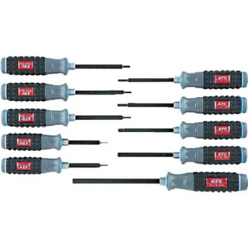 KTC　樹脂柄ヘキサゴンドライバセット[10本組]　TD1H10B