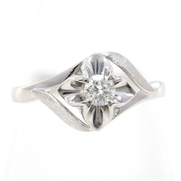 PT900 プラチナ リング 指輪 12号 ダイヤ 0.16 総重量約4.1g ジュエリー 中古