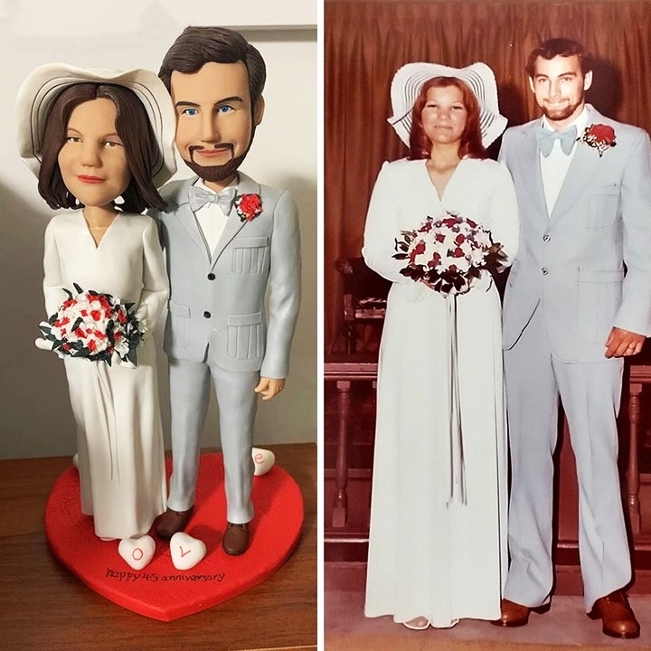 【オーダーメイド】3D肖像画 似顔絵 人形 フィギュア 結婚祝い 周年記念日 カップル 彼氏 彼女 夫婦 両親 贈呈品 記念品