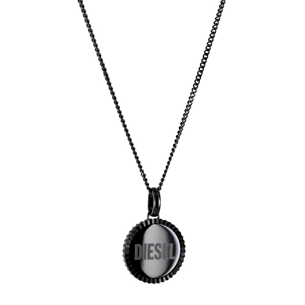 ディーゼル ステンレス ネックレス ガンメタル メンズ ユニセックス アクセサリー 男性 誕生日プレゼント ブランド おしゃれ ギフト 彼氏 高校生 大学生 男子 友達 ユニセックス 記