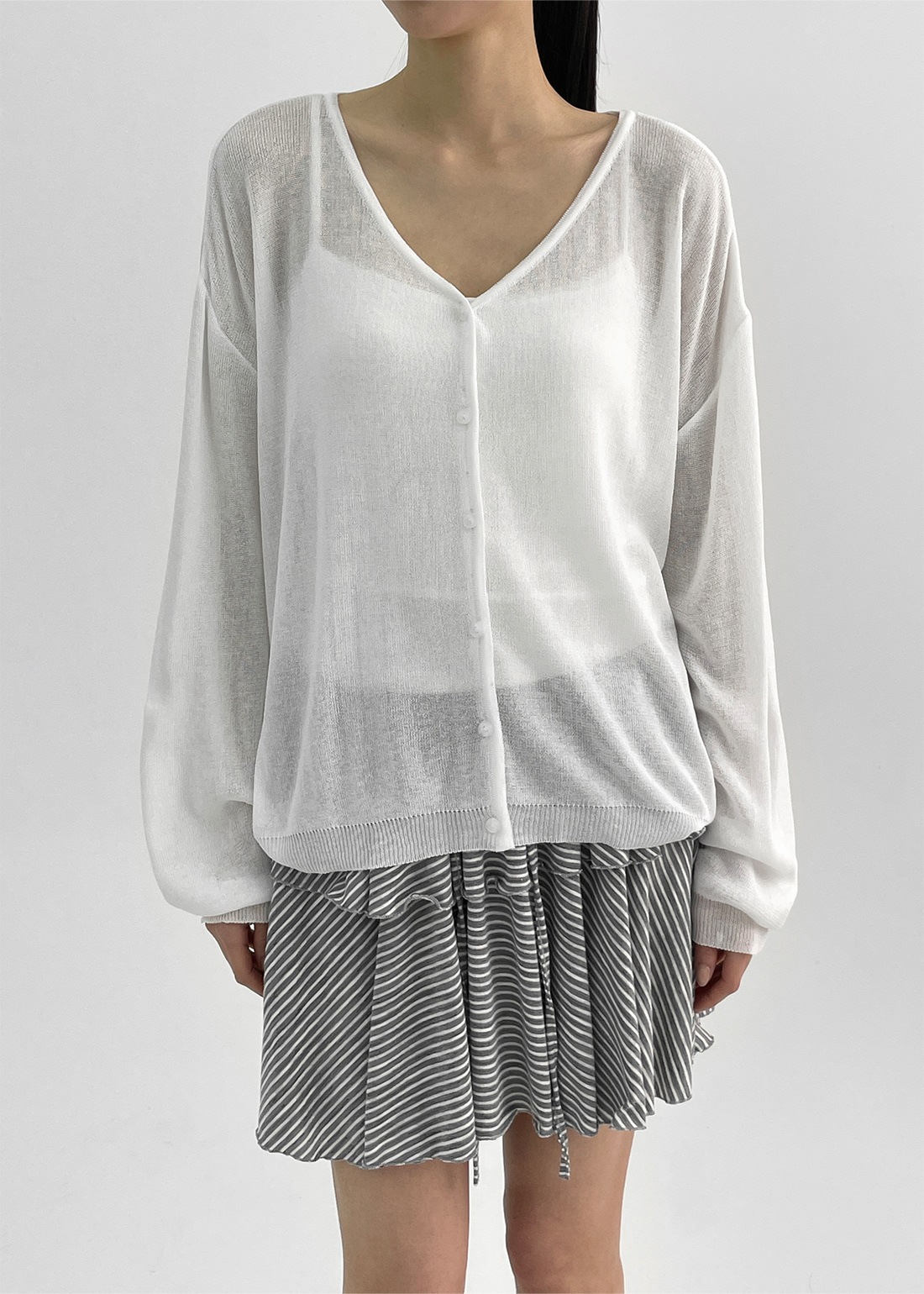 ソマスルーズフィットサマーカーディガン