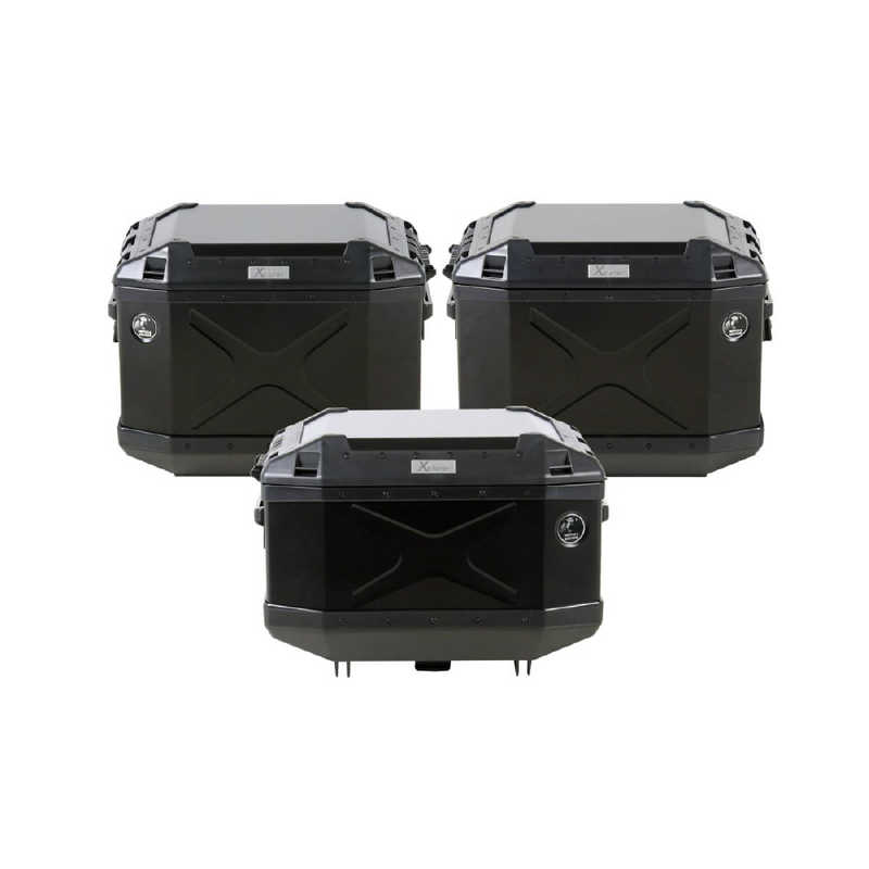 ヘプコアンドベッカー　XPLORER 3BOXセット トップケース45＋サイドケース40 ブラック　HBS-XPR-ALL-40-B
