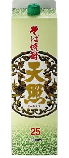 【送料無料】宮崎県 神楽酒造 そば焼酎 天照 25度 1800ml 1.8L12本【北海道沖縄県東北四国九州地方は必ず送料が掛かります】