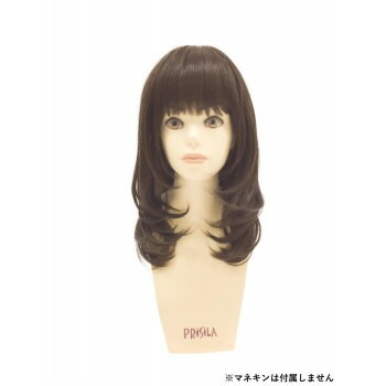 プリシラ オールウィッグ レイヤーマッシュミディ A-699 耐熱　TMB/マロンブラウン