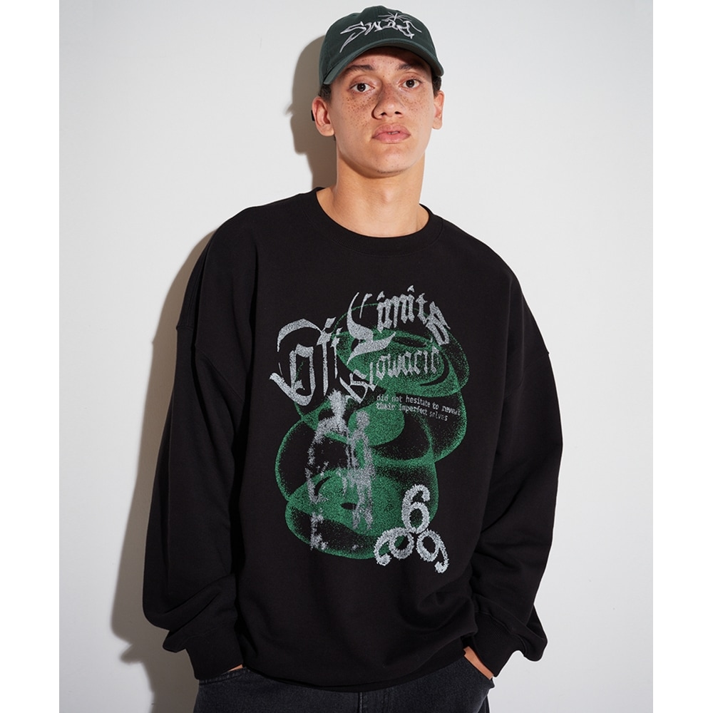 SLOW ACID アフターイメージ スウェットシャツ [ブラック]