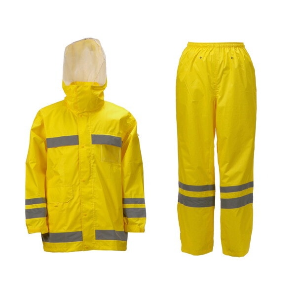 3810 視認性レインスーツ イエロー BEL