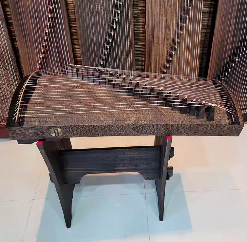 筝80cm瓦筝木炭黒中国弦楽器