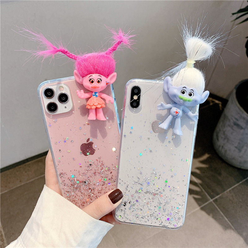 【10点セット】iPhone13 携帯ケース 7 6plus8X トロール人形 11pro ヘア XsMax 女性 XR173