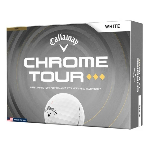 日本正規品 CHROME TOUR (クロムツアー)トリプルダイヤ ボール 2026年モデル ホワイト 1ダース(12個入り)