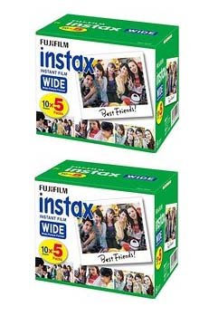 富士フイルム インスタントカラーフィルム Instax Wide 5パック2（100枚分）