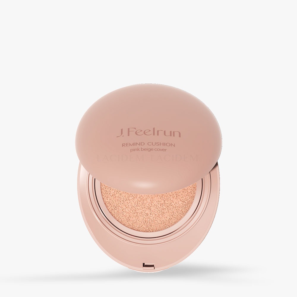【韓国正規品発送】J FEEL RUNリマインドクッション ピンクベージュ 15g SPF50+ PA+++ エステのカバー力の良いクッション + マスクパック追加贈呈