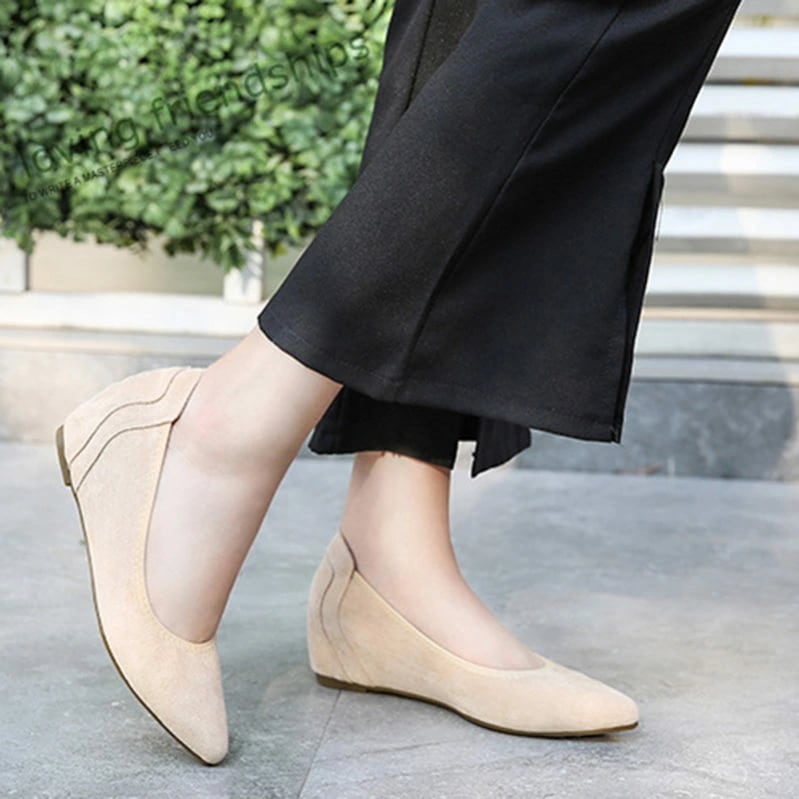 777円OFFクーポン ヒールパンプス 痛くない ポインテッド トゥ ウエッジソール パンプス 4.5cm ヒール 美脚 リボン ポインテッド シューズ ウェッジソール ぺたんこ パンプス レディース 8,830円