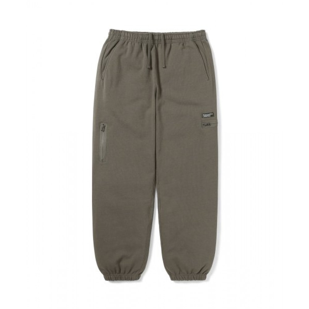 THIS IS NEVER THAT マルチジップスウェットパンツダークモカ