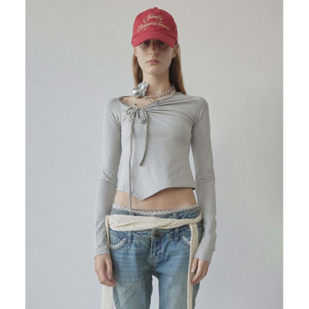 スカルプター Zen Velvet Trimming Top Ice Gray SC24A218GY 6,169円