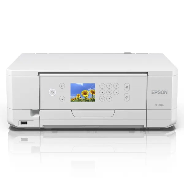 EP-817A (ホワイト) A4カラーインクジェット複合機 カラリオ コンパクトデザイン Wi-Fi 自動両面印刷