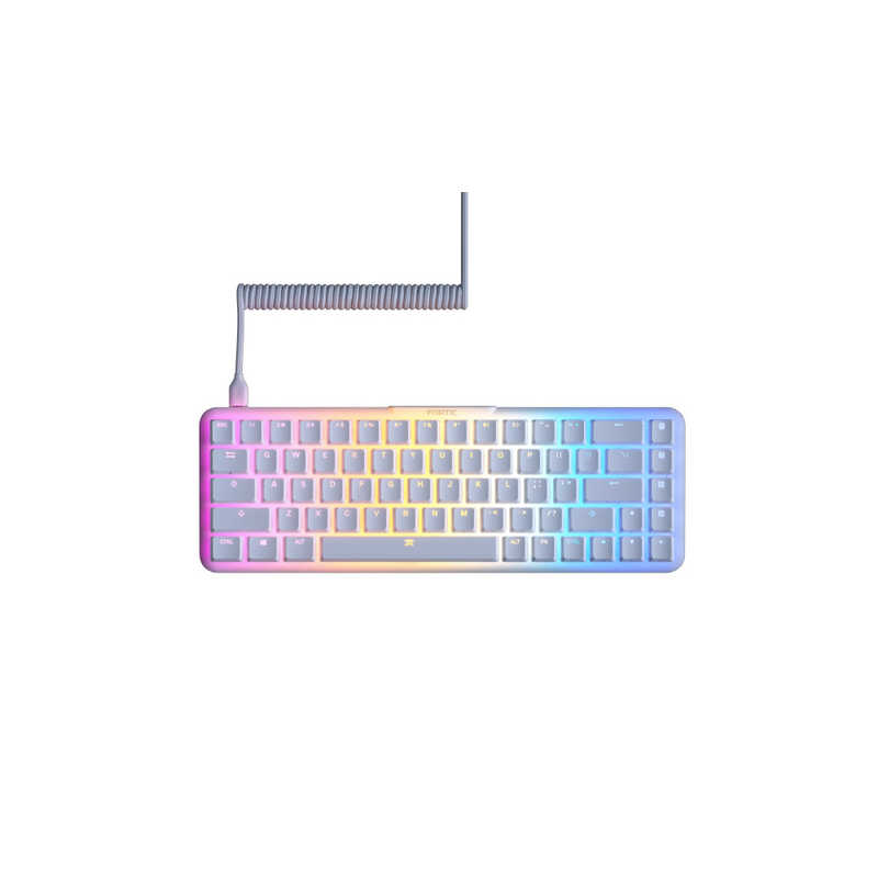 FNATICGEAR　ゲーミングキーボード STREAK65 LP WHITE US(英語配列) ［有線 /USB］ ホワイト　KB0006-005