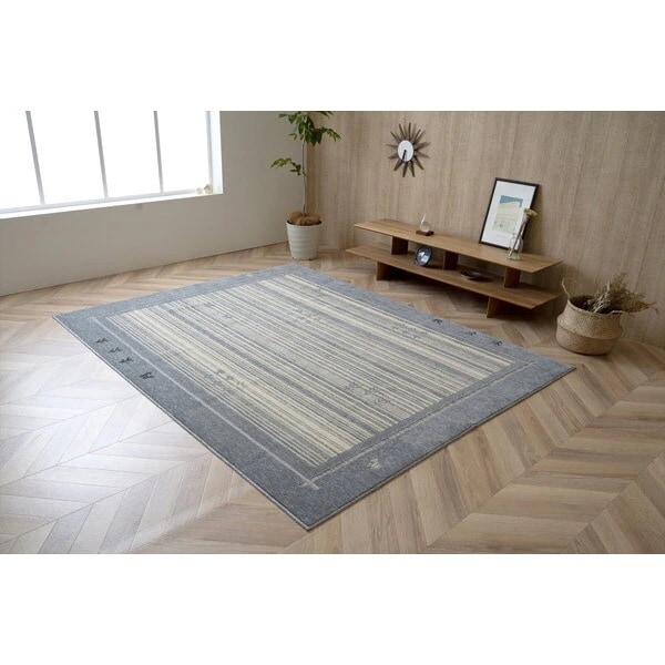 1341440132003 ロキ 長方形 GRY 190×240 グレー カーペット メーカー直送