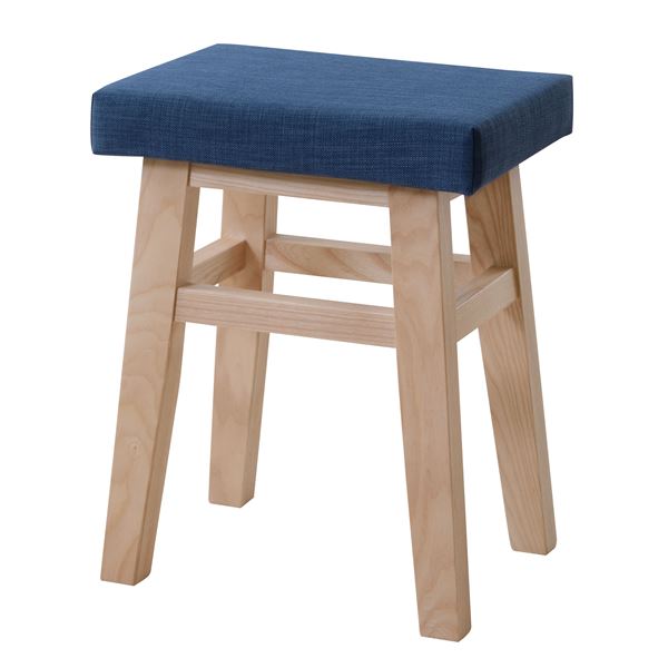 スツール 約W36xD26xH45cm ネイビー 完成品 7,570円