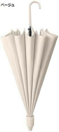 長傘 レディース 16本骨 耐風 ジャ大きい ワンタッチ 丈夫 撥水 梅雨対策