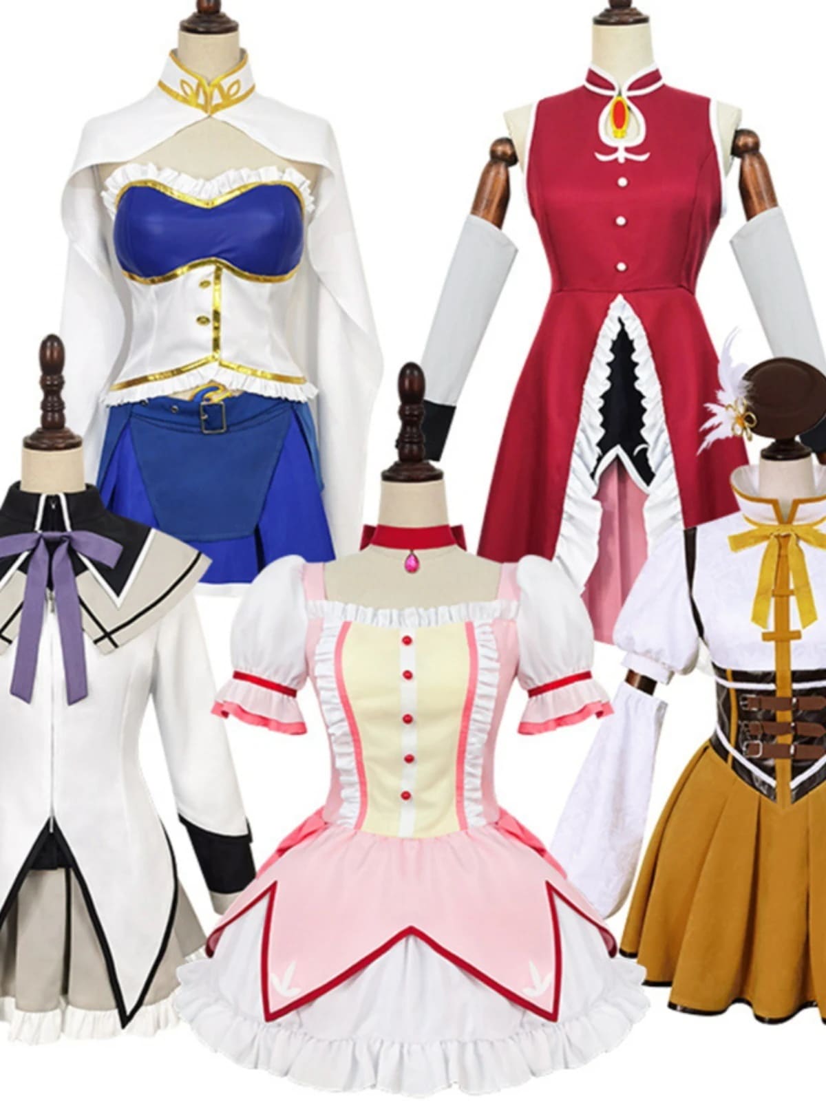 コスプレ 魔法少女小圆鹿目圆晓美焰巴麻美佐仓杏子美树沙耶加期間限定30%コスプレ・変装・仮装