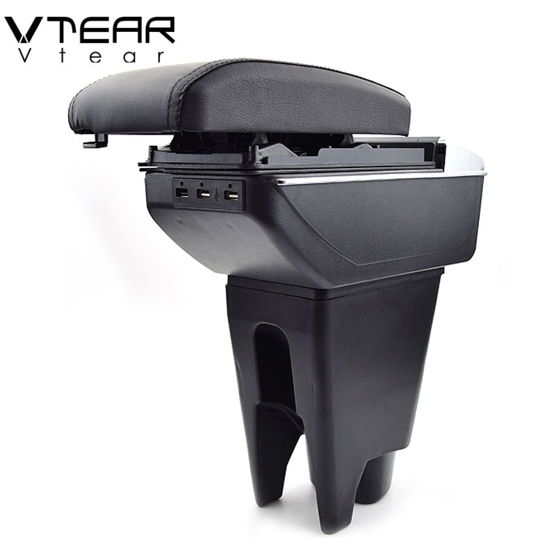 BYD F0 2008-2016 アームレストボックスUSB充電高層二層中央収納内容カップホルダー灰皿アクセサリー