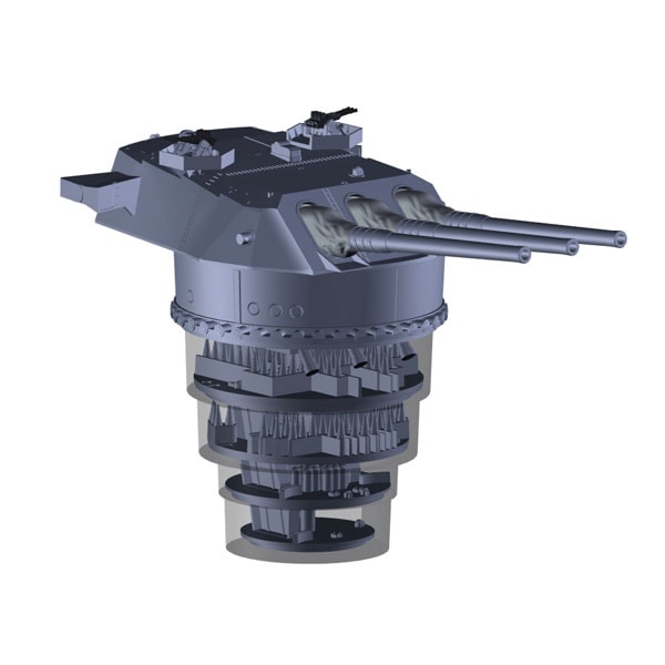 フジミ 1/200 集める装備品シリーズ　No.3 戦艦 大和九四式46センチ3連装主砲塔(増設機銃付き）【装備品-3】 プラモデル F ソウビヒン3 ヤマト シュホウトウ