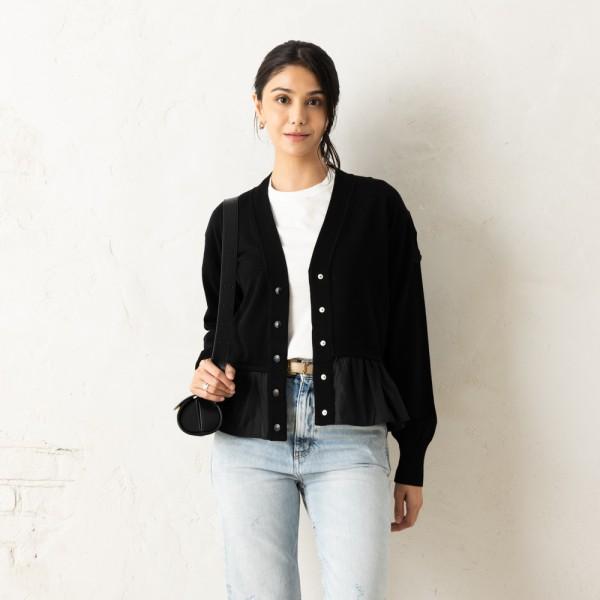 カーディガン ボレロ ブラック レディース 9B00031 M4066 999