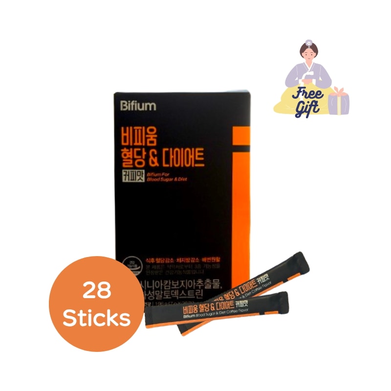 LG生活庭園　ビフィウム bifium 　血糖＆ダイエット コーヒー味　28本入り（2週間分）　ダイエットコーヒー/本格アメリカーノ味バナナの葉エキス/イヌリン/チコリ抽出物/ラクチュロースパウダー