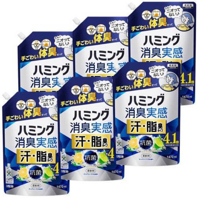 花王　ハミング 消臭実感 汗・脂臭タイプ シトラス つめかえ用 1.47×6袋入り