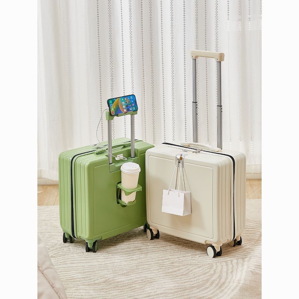軽量の新しい旅行用スーツケース小型多機能18インチ搭乗用スーツケース女子学生用20インチサイレントパスワードボックス
