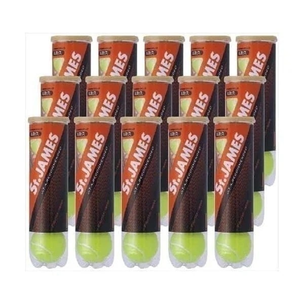 DUNLOP St.JAMES セントジェームス 1箱60球 (4球入15缶) セット テニスボール