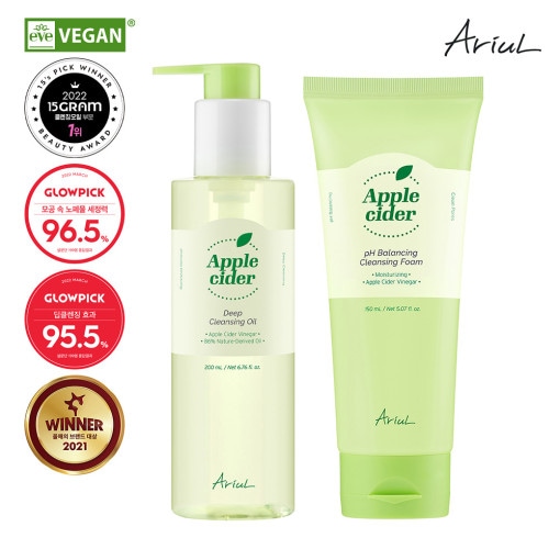 アップルサイダー クレンジングフォーム 150ml + オイル200mlセット