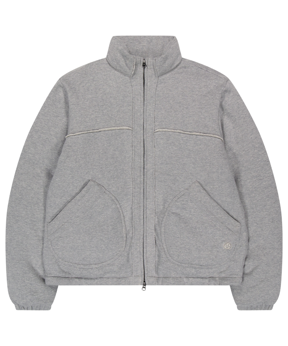 【COYSEIO】 25FW COZY SWEAT DOWN JACKET : MELANGE GREY