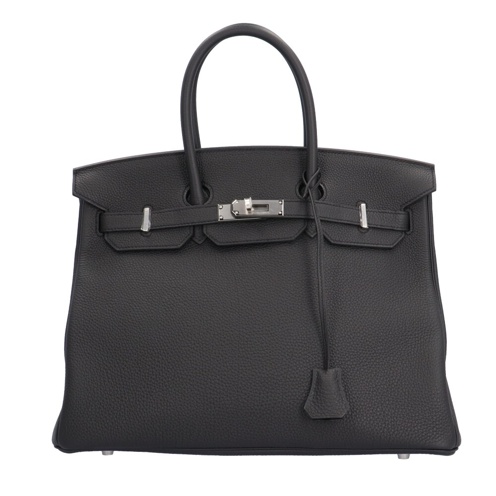 エルメス バーキン35 ハンドバッグ トゴ ブラック HERMES 中古 美品