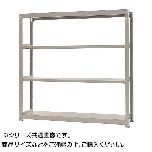 中量ラック　耐荷重500kgタイプ　単体　間口1500奥行450高さ1500mm　4段　ニューアイボリー