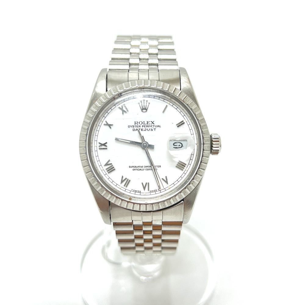 腕時計 16030 デイトジャスト 自動巻き SS/WG シルバー